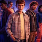 Montagem com Stranger Things, The Last of Us e Wandinha, séries de 2025 na Netflix, Disney+ e Max